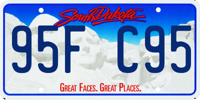 SD license plate 95FC95