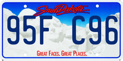 SD license plate 95FC96