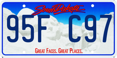 SD license plate 95FC97