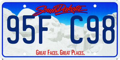 SD license plate 95FC98