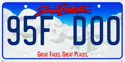 SD license plate 95FD00