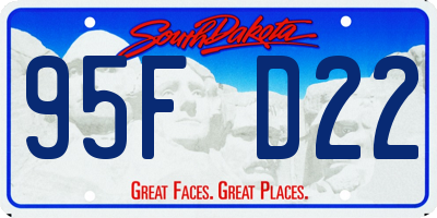 SD license plate 95FD22