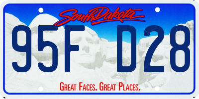 SD license plate 95FD28