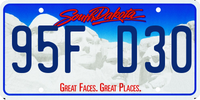 SD license plate 95FD30
