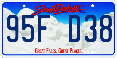 SD license plate 95FD38