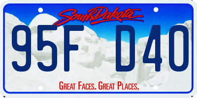 SD license plate 95FD40