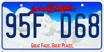 SD license plate 95FD68