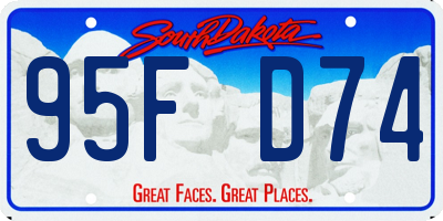 SD license plate 95FD74