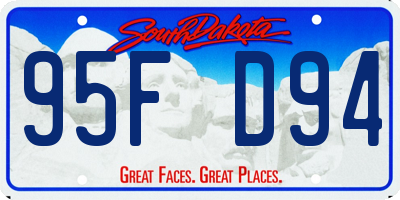 SD license plate 95FD94