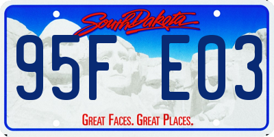 SD license plate 95FE03