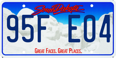 SD license plate 95FE04