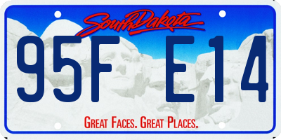 SD license plate 95FE14