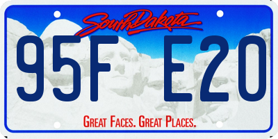 SD license plate 95FE20