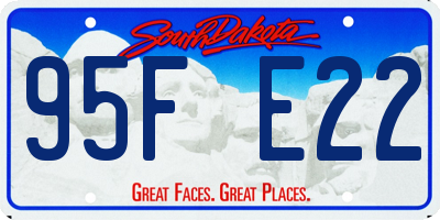 SD license plate 95FE22