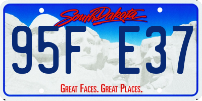 SD license plate 95FE37