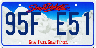 SD license plate 95FE51