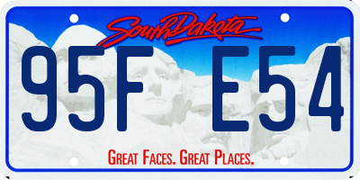 SD license plate 95FE54
