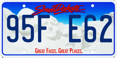 SD license plate 95FE62