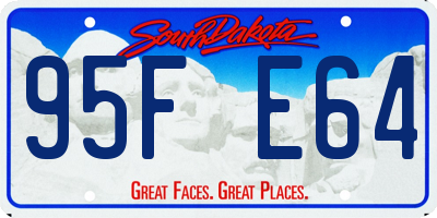 SD license plate 95FE64
