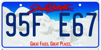 SD license plate 95FE67