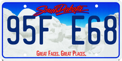 SD license plate 95FE68