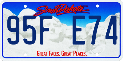 SD license plate 95FE74