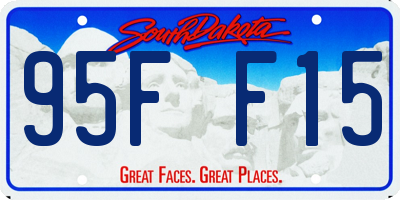 SD license plate 95FF15