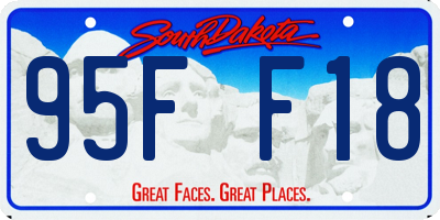 SD license plate 95FF18