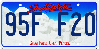 SD license plate 95FF20