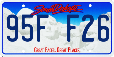 SD license plate 95FF26