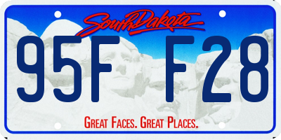 SD license plate 95FF28