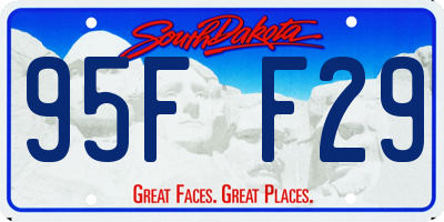 SD license plate 95FF29