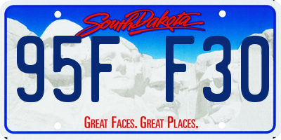 SD license plate 95FF30