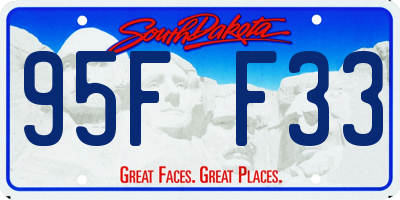 SD license plate 95FF33