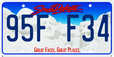 SD license plate 95FF34