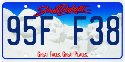 SD license plate 95FF38