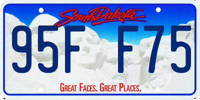 SD license plate 95FF75
