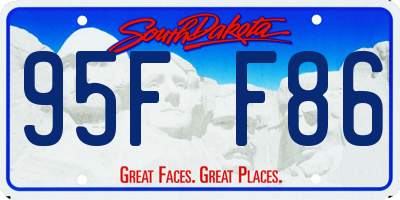 SD license plate 95FF86