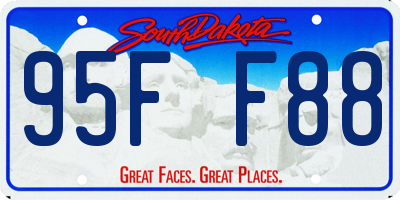 SD license plate 95FF88