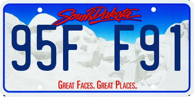 SD license plate 95FF91