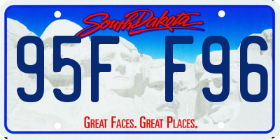 SD license plate 95FF96