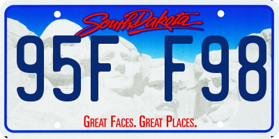 SD license plate 95FF98