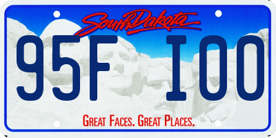 SD license plate 95FI00