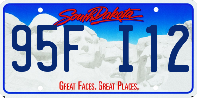 SD license plate 95FI12