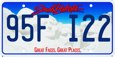 SD license plate 95FI22