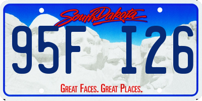 SD license plate 95FI26