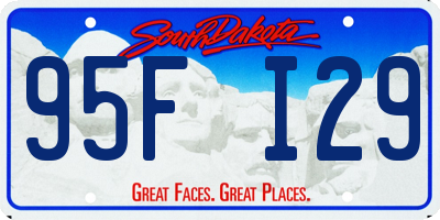 SD license plate 95FI29