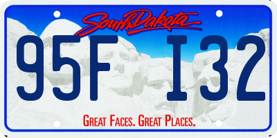 SD license plate 95FI32