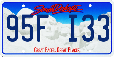 SD license plate 95FI33