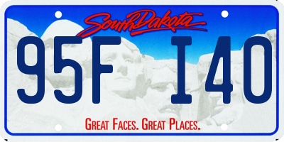 SD license plate 95FI40